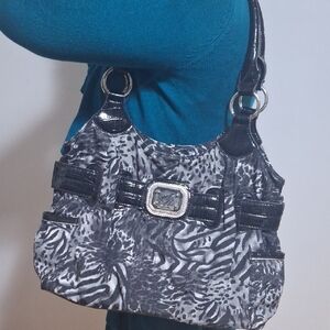 Stylish Black and Gray Women's Bag